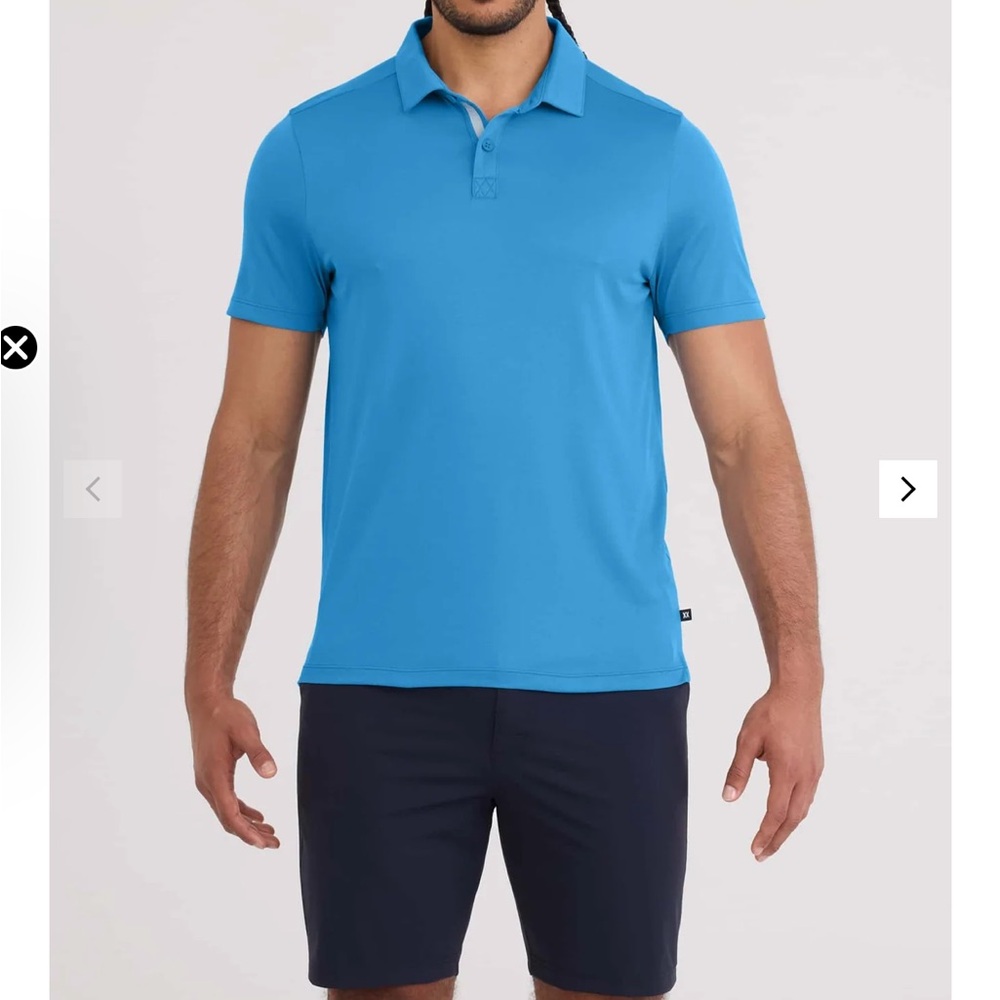 Saxx Men’s Bright Blue Polo Shirt